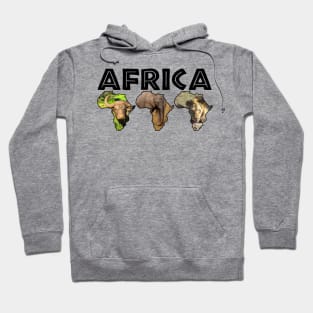 Africa Wildlife Continent Trio Hoodie